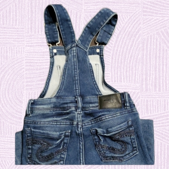 Silver Jeans Kids Nisha Denim Overall 6X - Picture 5 of 7